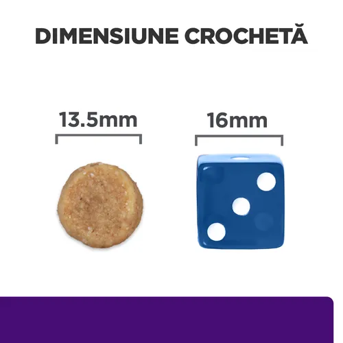 Sac de hrană uscată dietetică Hill's Prescription Diet u/d Urinary Care, special formulată pentru prevenirea și reducerea calculilor de urat și cistină la câini.