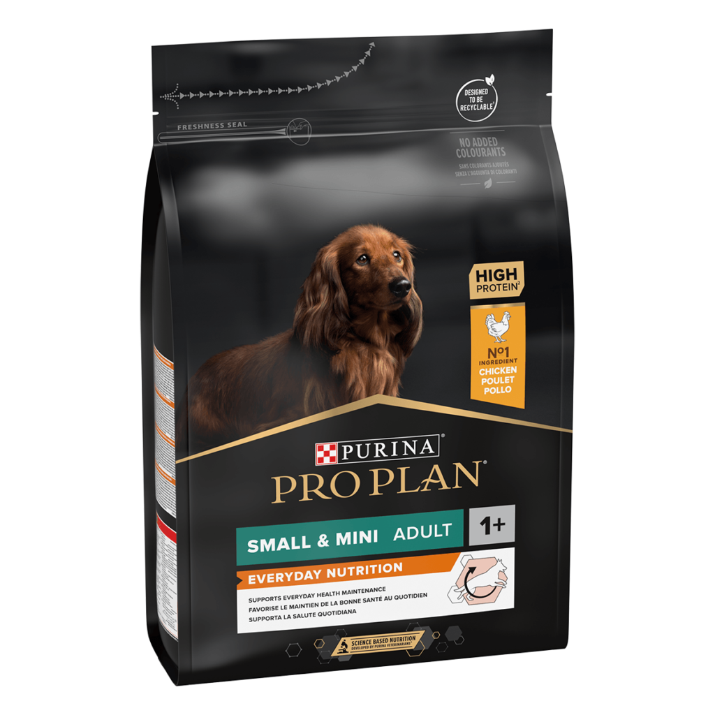 Hrană uscată Purina Pro Plan Small & Mini Adult pentru câini de talie mică, cu pui, sac de 7 kg.