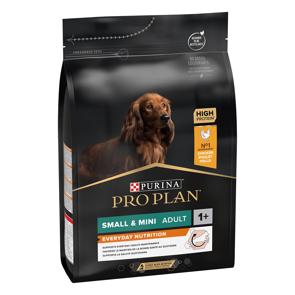 Hrană uscată Purina Pro Plan Small & Mini Adult pentru câini de talie mică, cu pui, sac de 7 kg.