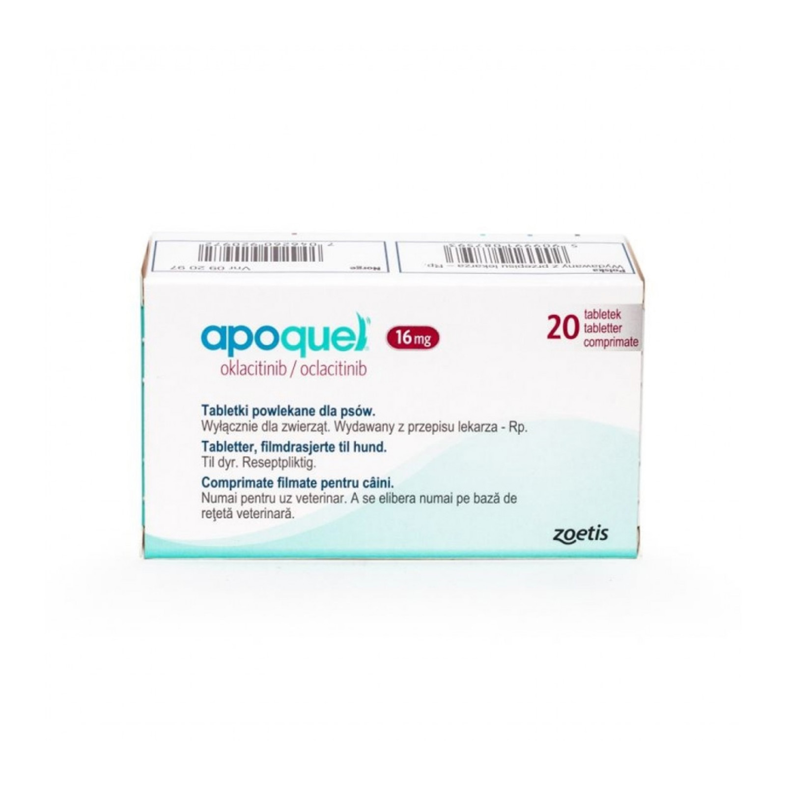 Comprimate Apoquel pentru tratarea dermatitei alergice, atopice și a pruritului la câini.