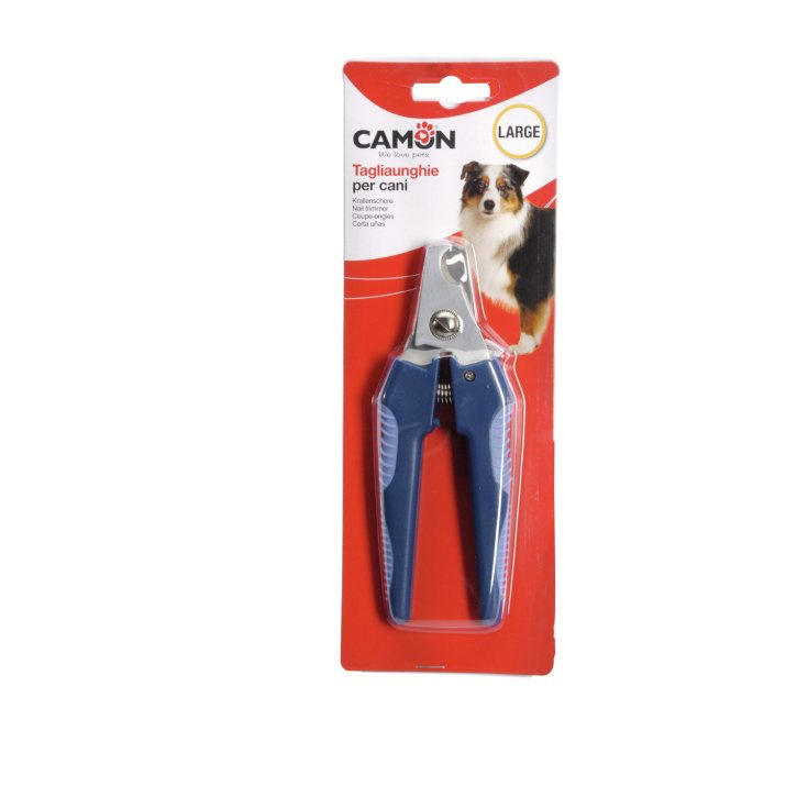 Clește pentru unghii Camon Deluxe mărime mare, cu mâner ergonomic și sistem de siguranță pentru câini.