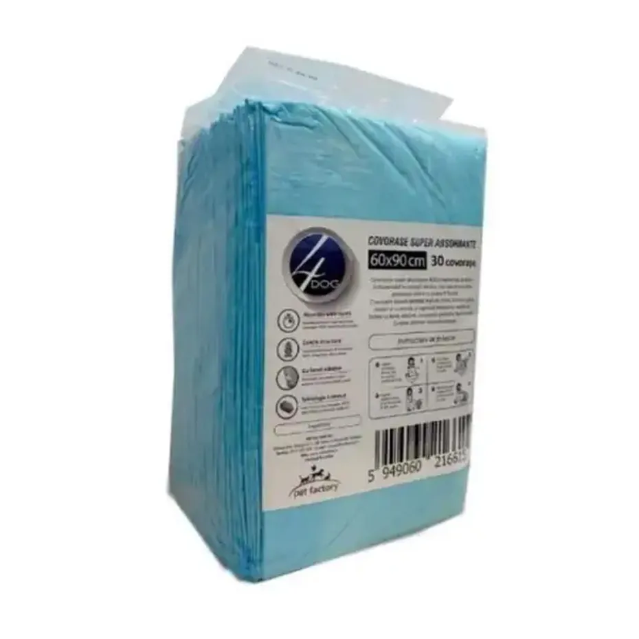 Pachet de 30 de covorașe absorbante pentru câini 4Dog Maxi 60x90 cm.