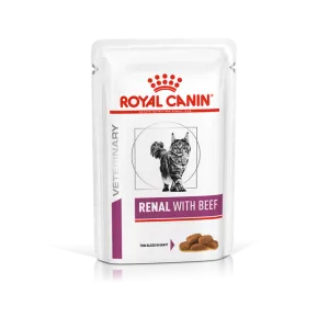 Plic de hrană umedă dietetică pentru pisici Royal Canin Veterinary Renal.