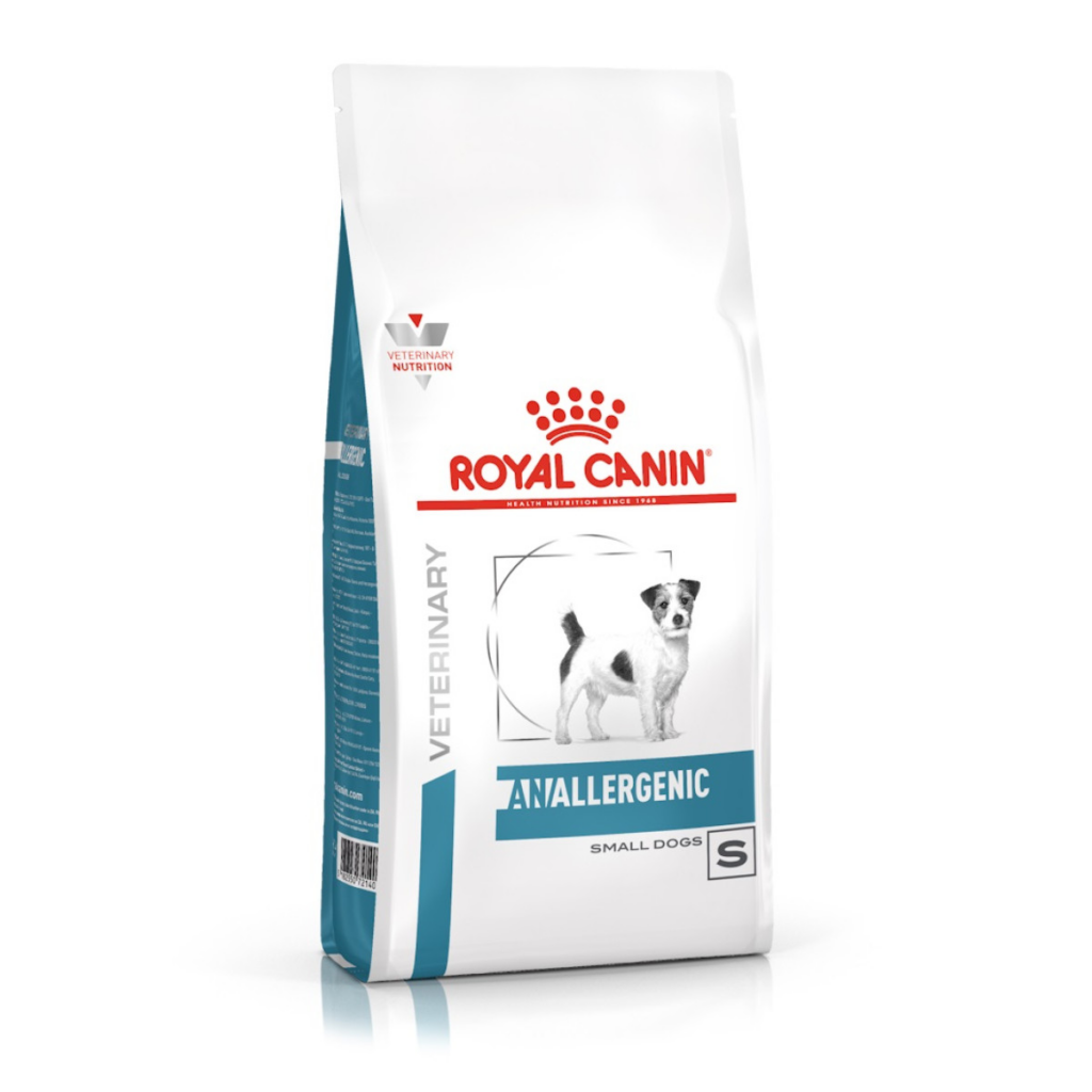 Hrană uscată dietetică pentru câini de talie mică Royal Canin Anallergenic Small Dog, sac de 3 kg.