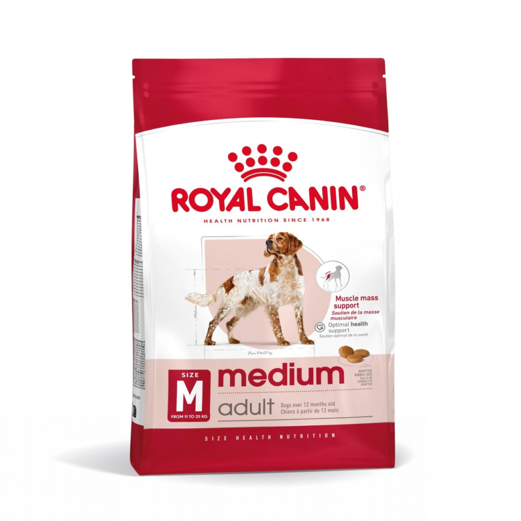 Hrană uscată pentru câini de talie medie Royal Canin Medium Adult, sac de 3 kg.