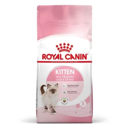 Sac de 2 kg de hrană uscată pentru pisoi juniori Royal Canin Kitten.