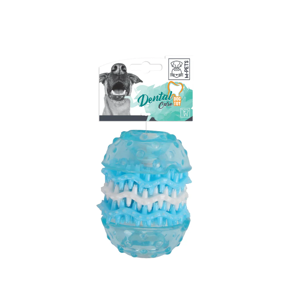 Jucărie dentară pentru câini M-Pets Washy M, cu textură specială pentru curățarea dinților și masarea gingiilor.