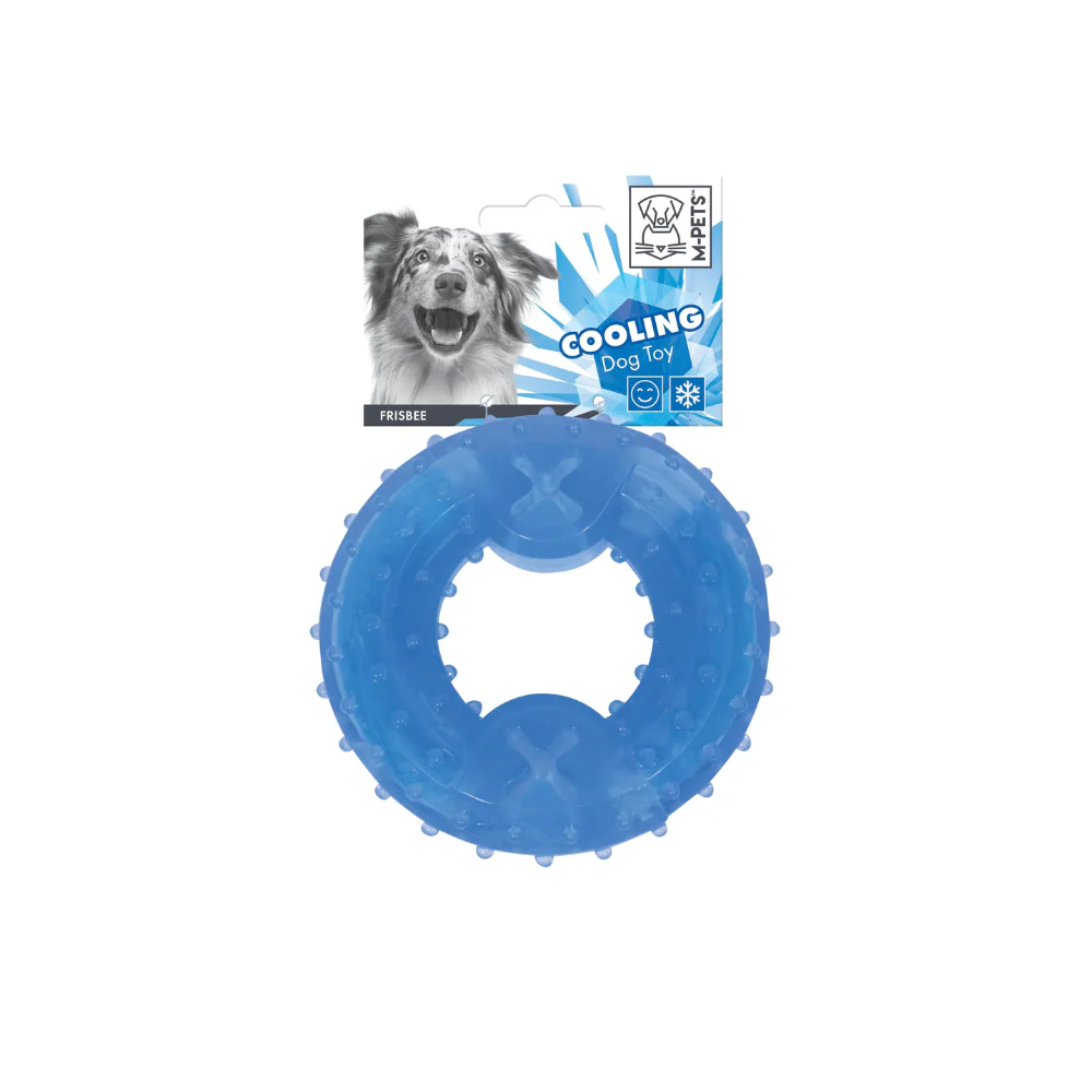 Jucărie frisbee răcoritoare pentru câini M-Pets, concepută pentru jocuri de aport și confort termic pe timp de vară.