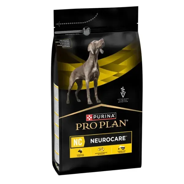 Sac de 3 kg hrană uscată dietetică Purina Pro Plan Veterinary Diets NC Neurocare pentru câini cu afecțiuni neurologice.