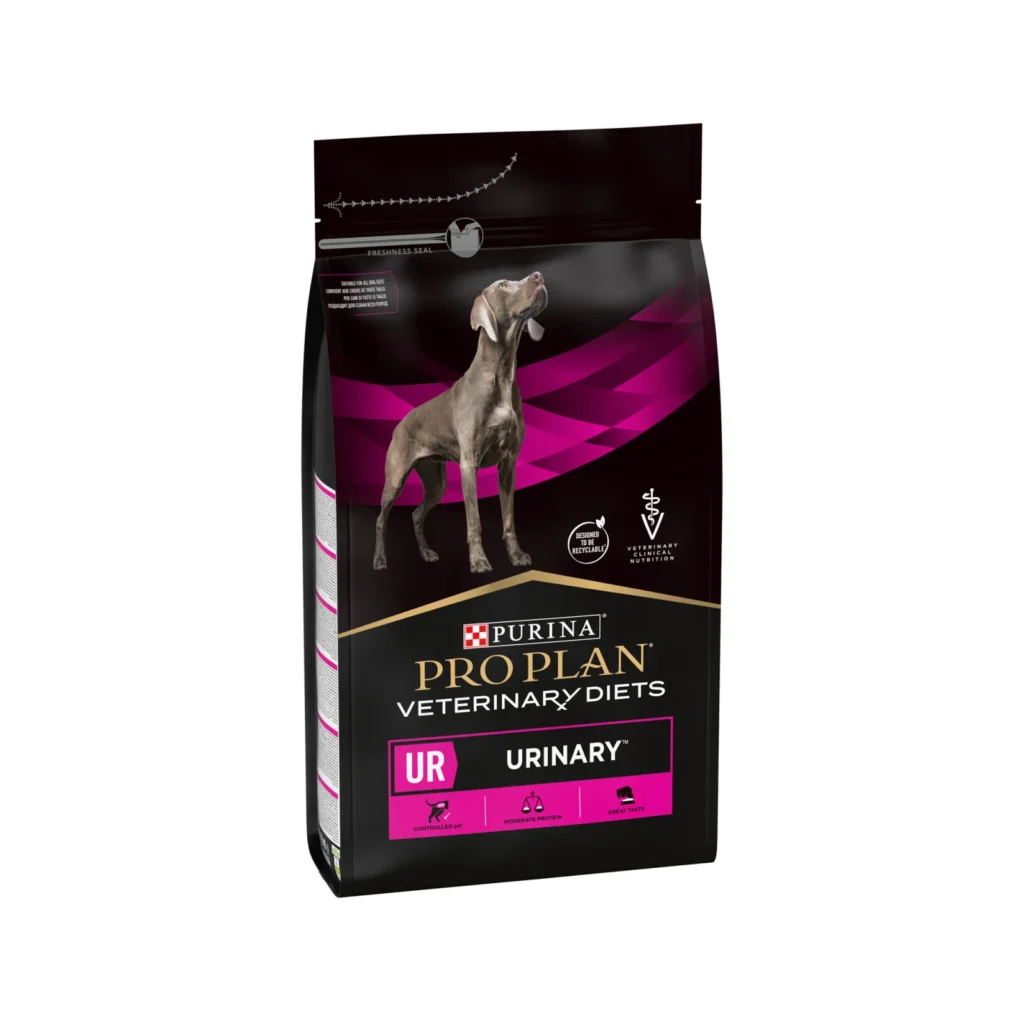 Sac de 3 kg hrană uscată veterinară Purina Pro Plan Veterinary Diets UR Urinary pentru câini.